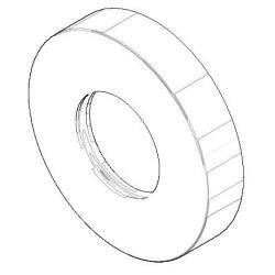 Dornbracht Rosette 69 x 14 mm 092720060-00 Chrom für Waschtisch Siphon