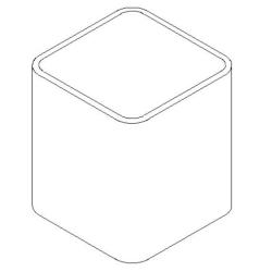 Dornbracht Becher Gross LULU 84425710-68 Porzellan-Grün Standmodell