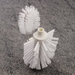 Brosse De Toilette Emco Art, Murale, Récipient En Verre Cristal Satiné