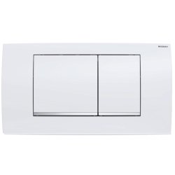 Geberit Betätigungsplatte Twinline 30 weiss/ chrom 2-Mengen 115899KJ1