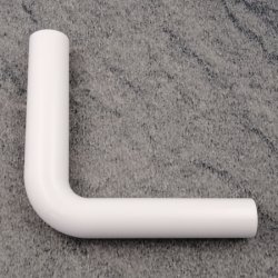 Geberit Spülbogen 118.003.11.1 Spülrohrbogen 90° 23 x 23 cm Weiß D 50 x 44 mm