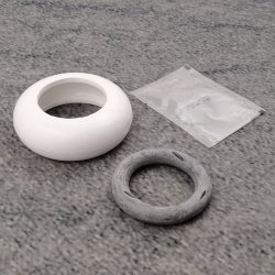 Geberit Ersatzteil 119.644.11.1 Spülrohraußenverbinder weiß-alpin d 44 mm mit Gummiring
