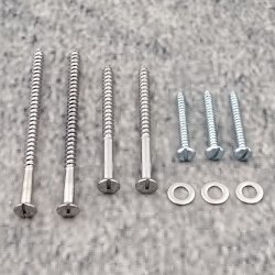 Geberit Ersatzteil 240.802.00.1 Schrauben-Set zu Unterputz-Siphon Modell 152.769.00