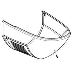 Geberit Verschalung unten 250.029.11.1 Weiss-alpin für Dusch-WC Balena 8000 AquaClean 8000plus