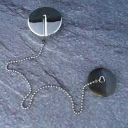 Geberit Stopfen mit Rosette und Kette 255.108.00.1 zu Wannenablauf