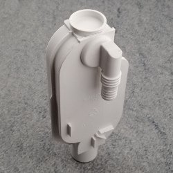 Geberit Ersatzteil 862.173.11.1 Siphonkörper weiß zu Wandeinbausiphon für Waschmaschine