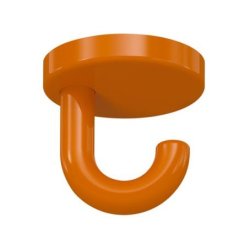 HEWI Unterkopfhaken 40 mm Orange 477.90.040 24 mit Rosette