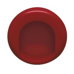 HEWI 535.75ML 33 Muschelgriff rund ø 75 mm Rubinrot Einlass 70 mm