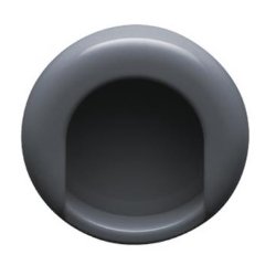 HEWI 535.75ML 92 Muschelgriff rund ø 75 mm Anthrazitgrau Einlass 70 mm