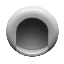 HEWI 535.75ML 97 Muschelgriff rund ø 75 mm Lichtgrau Einlass 70 mm