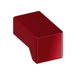 HEWI 547.15 33 Möbelknopf eckig 15 x 15 mm Rubinrot Länge 25 mm