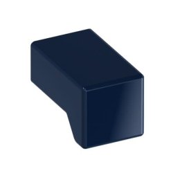 HEWI 547.15 50 Möbelknopf eckig 15 x 15 mm Stahlblau Länge 25 mm