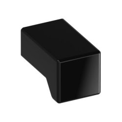 HEWI 547.15 90 Möbelknopf eckig 15 x 15 mm Tiefschwarz Länge 25 mm