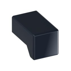 HEWI 547.15 92 Möbelknopf eckig 15 x 15 mm Anthrazitgrau Länge 25 mm