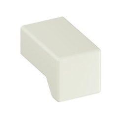 HEWI 547.15 99 Möbelknopf eckig 15 x 15 mm Reinweiß Länge 25 mm