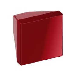 HEWI 547.32.1 33 Möbelknopf eckig 32 x 32 mm Rubinrot Länge 30 mm