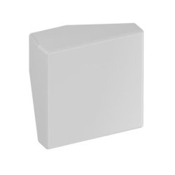 HEWI 547.32.1 97 Möbelknopf eckig 32 x 32 mm Lichtgrau Länge 30 mm