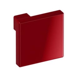 HEWI 547.32.2 33 Möbelknopf eckig 32 x 32 mm Rubinrot Länge 30 mm