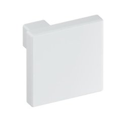HEWI 547.32.2 98 Möbelknopf eckig 32 x 32 mm Signalweiss Länge 30 mm