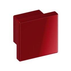 HEWI 547.32.3 33 Möbelknopf eckig 32 x 32 mm Rubinrot Länge 30 mm