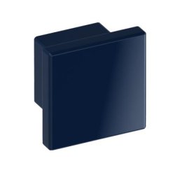 HEWI 547.32.3 50 Möbelknopf eckig 32 x 32 mm Stahlblau Länge 30 mm