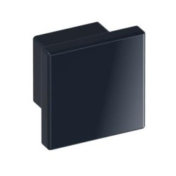 HEWI 547.32.3 90 Möbelknopf eckig 32 x 32 mm Tiefschwarz Länge 30 mm