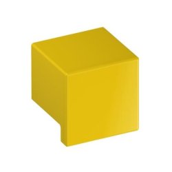 HEWI 547.32.4 18 Möbelknopf eckig 32 x 32 mm Senfgelb Länge 30 mm