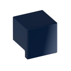 HEWI 547.32.4 50 Möbelknopf eckig 32 x 32 mm Stahlblau Länge 30 mm