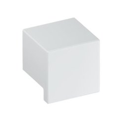 HEWI 547.32.4 98 Möbelknopf eckig 32 x 32 mm Signalweiss Länge 30 mm