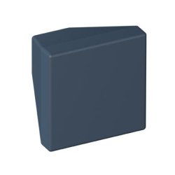 HEWI 547.32B1 92 Möbelknopf eckig 32 x 32 mm Matt Anthrazitgrau