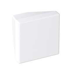 HEWI 547.32B1 98 Möbelknopf eckig 32 x 32 mm Matt Signalweiss