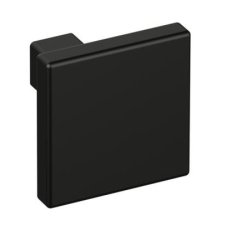 HEWI 547.32B2 90 Möbelknopf eckig 32 x 32 mm Matt Tiefschwarz