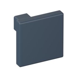 HEWI 547.32B2 92 Möbelknopf eckig 32 x 32 mm Matt Anthrazitgrau