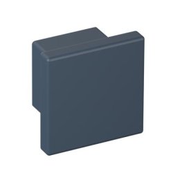 HEWI 547.32B3 92 Möbelknopf eckig 32 x 32 mm Matt Anthrazitgrau