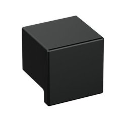 HEWI 547.32B4 90 Möbelknopf eckig 32 x 32 mm Matt Tiefschwarz