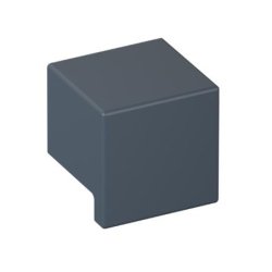 HEWI 547.32B4 92 Möbelknopf eckig 32 x 32 mm Matt Anthrazitgrau