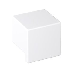 HEWI 547.32B4 98 Möbelknopf eckig 32 x 32 mm Matt Signalweiss