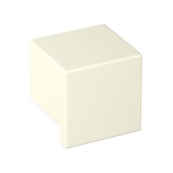 HEWI 547.32B4 99 Möbelknopf eckig 32 x 32 mm Matt Reinweiss