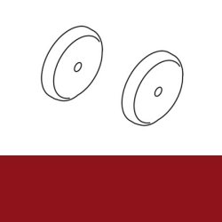 HEWI Rosettenscheibe � 16 mm 548.01 33 Rubinrot f�r B�gelgriff