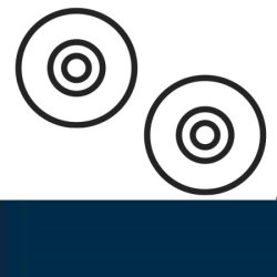 HEWI Gegenscheibe � 16 mm 548.02 50 Stahlblau f�r B�gelgriff 
