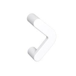 HEWI 548.17.64GKW 98 Bügelgriff 80 mm Signalweiss Breite 16 mm BA 64 mm