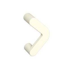 HEWI 548.17.64GKW 99 Bügelgriff 80 mm Reinweiss Breite 16 mm BA 64 mm