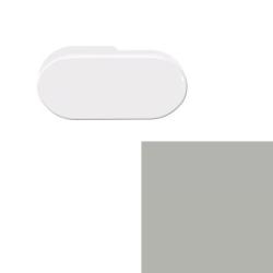 HEWI Glasfalzgriff 554 95 Felsgrau Polyamid Serie Fenstergriffe Balkontürgriff Ziehgriff Grau