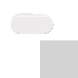 HEWI Glasfalzgriff 554 97 Lichtgrau Polyamid Serie Fenstergriffe Balkontürgriff Ziehgriff Grau