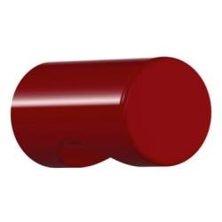 HEWI 557.13 33 Möbelknopf rund ø 13 mm Rubinrot Länge 25 mm