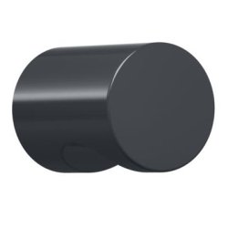 HEWI 557.20 92 Möbelknopf rund ø 20 mm Anthrazitgrau Länge 28 mm