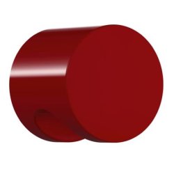 HEWI 557.23 33 Möbelknopf rund ø 23 mm Rubinrot Länge 29 mm