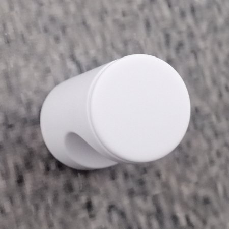 HEWI 557.23B 99 Möbelknopf rund ø 23 mm Matt Reinweiss Länge 29 mm