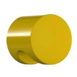 HEWI 557.55 18 Möbelknopf rund ø 55 mm Senfgelb Länge 44 mm
