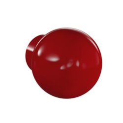 HEWI 559.23 33 Möbelknopf rund ø 23 mm Rubinrot Länge 27 mm